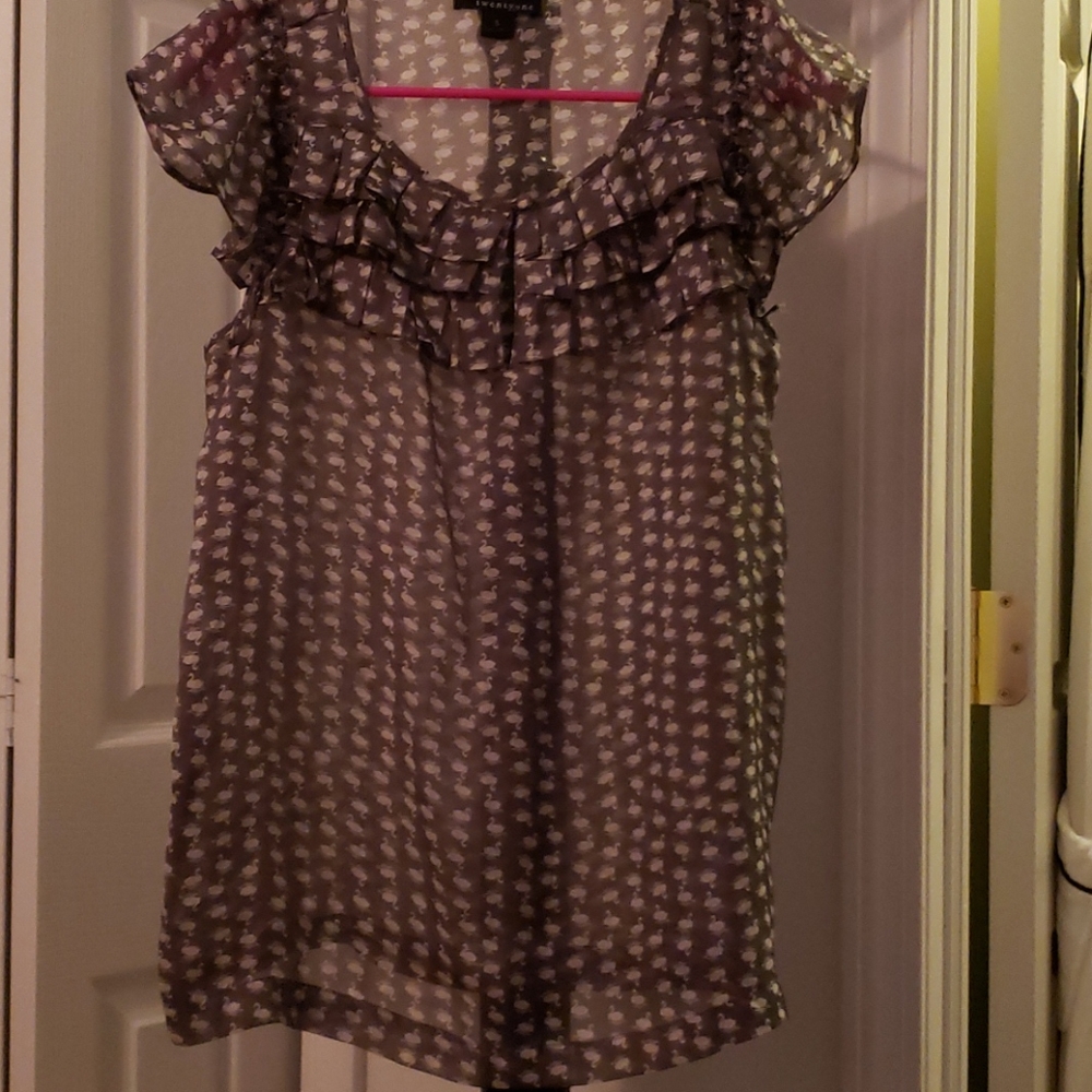 Swan ruffle top